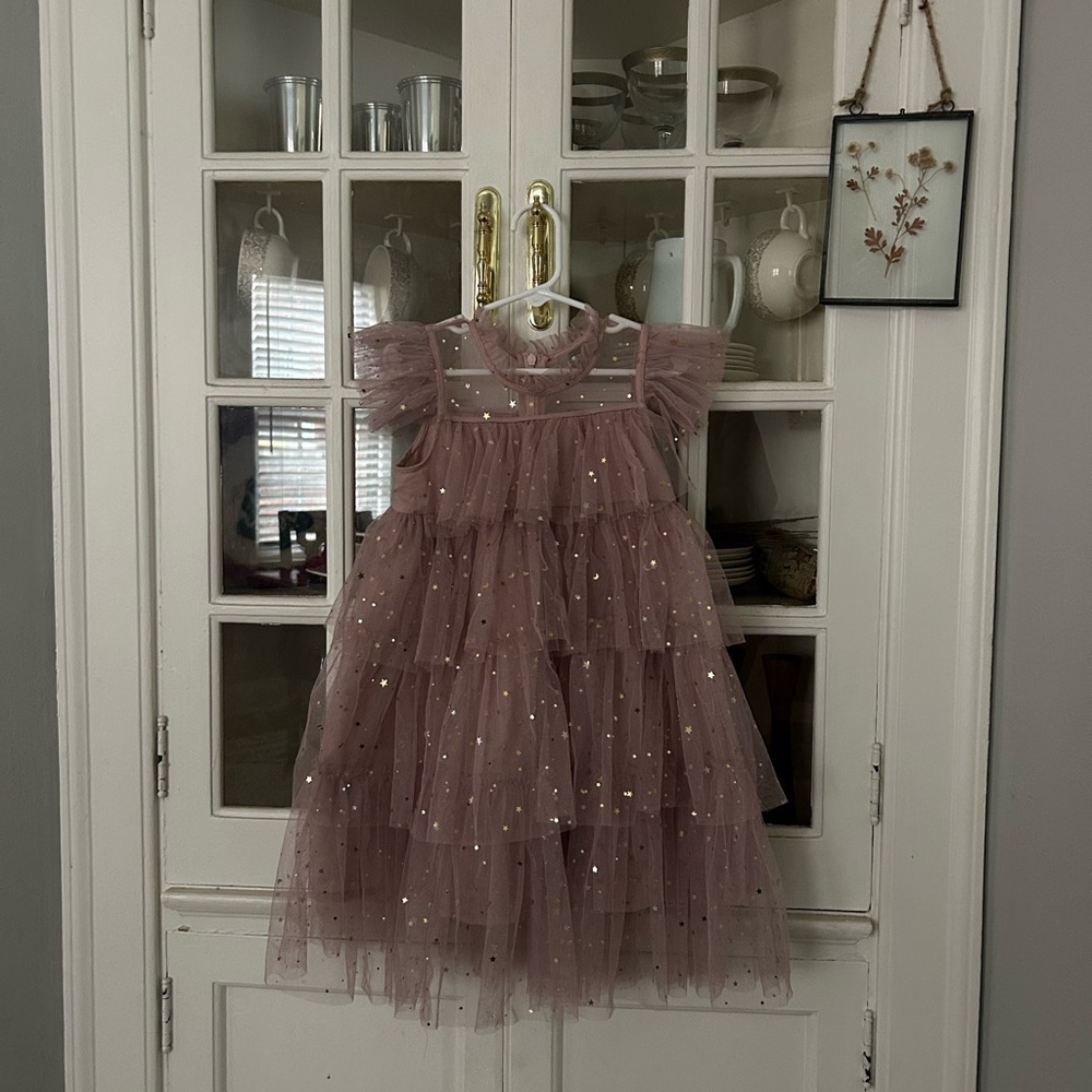 Sparkling Pink Tulle Dress